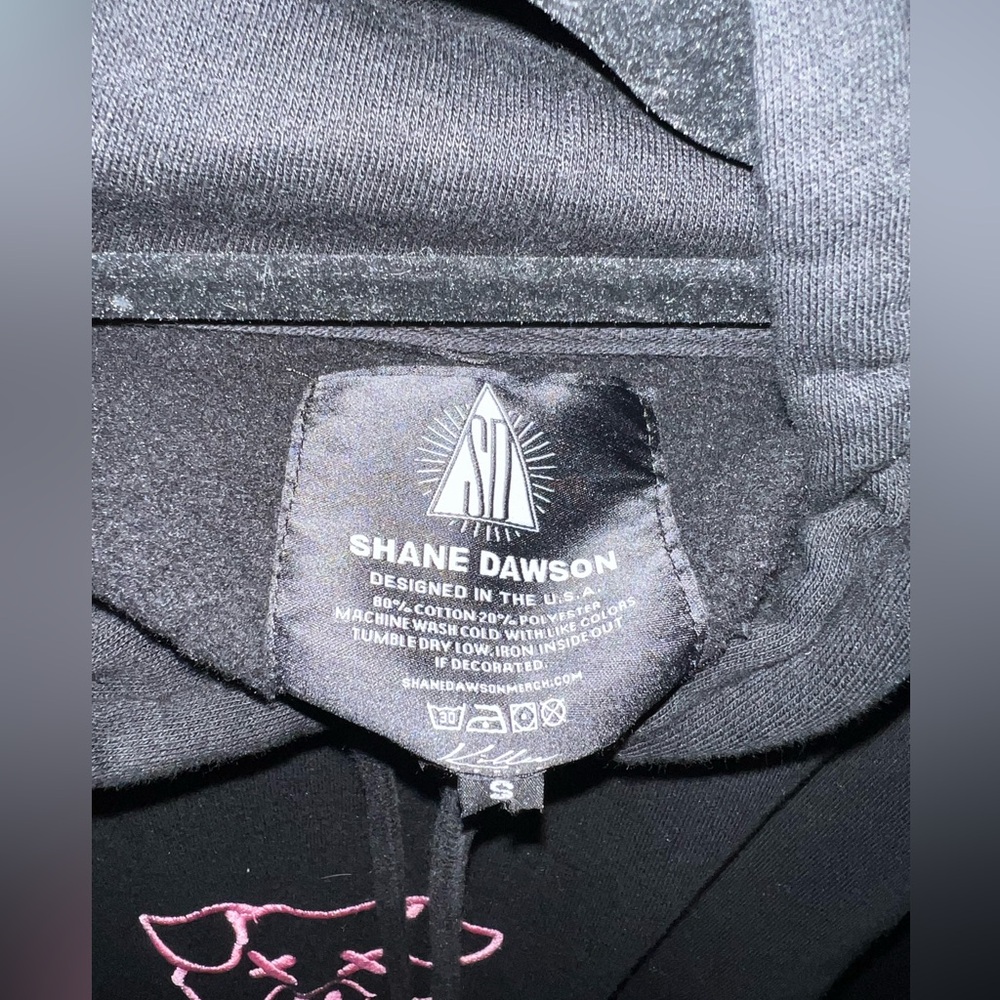 Shane Dawson Embroidered Logo Black Pink Sweater - Size SMALL - Picture 4 of 4